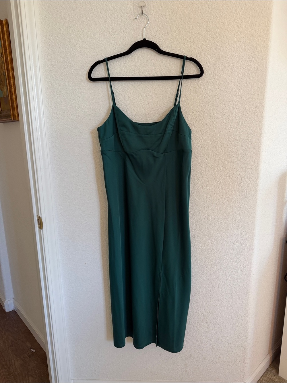 a new day Emerald Green Slip Midi Dress